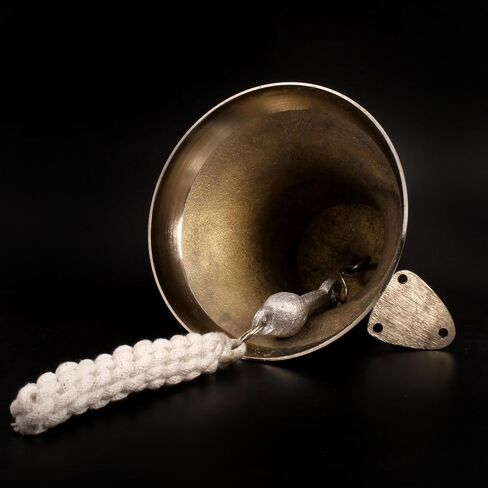 6" Solid Brass Wall Mounted Bell CHROME Nautical Home Decoration Ships Bell in Saudi Arabia