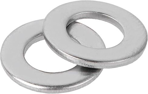 100 PCS Washer M8 Washer Stainless Washers Metric Flat Washers Fender Flat Washers Metal Flat Washer Bolts Washers General Use Flat Washers for Screws and Bolt in Saudi Arabia