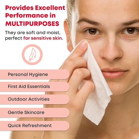 Ever Ready First Aid Benzalkonium BZK Wipes, 5"x7", 100 Count in Kuwait