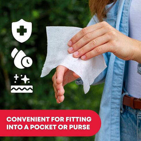 Ever Ready First Aid Benzalkonium BZK Wipes, 5"x7", 100 Count in Kuwait