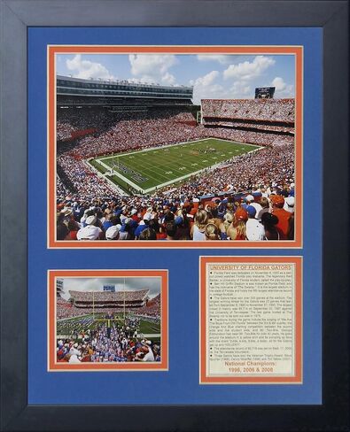 Legends Never Die Florida Gators Ben Hill Griffin Stadium Framed Photo Collage, 11 by 14-Inch in Saudi Arabia