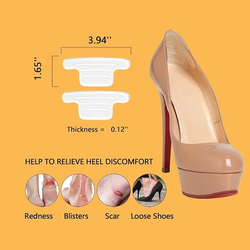 حشوات وسائد للكعب، وبطانات مشط القدم وبطانات مقابض الكعب، ومقابض كعب واحدة، ووسائد كرة قدم 2x وأكواب كعب 2x، تقلل آلام القدم، وتمنع ظهور البثور للأحذية الفضفاضة الكبيرة جدًا in Kuwait