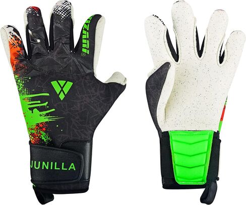 Vizari Junilla F.P. Soccer GK Goalkeeper Gloves with Finger Protection for Adults and Teens | Professional Level in Saudi Arabia