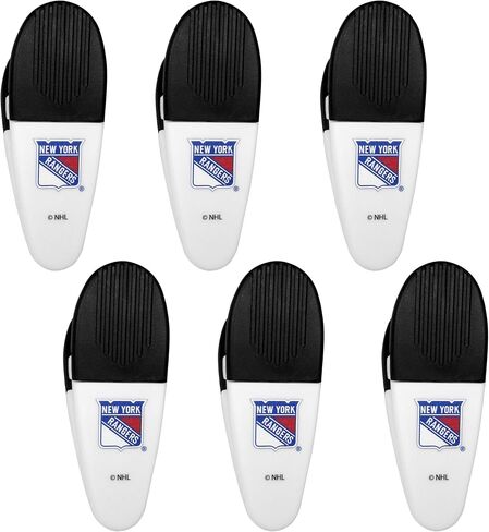 Siskiyou Sports NHL New York Rangers Chip Clip Magnets, 6pk White, One Size in Saudi Arabia