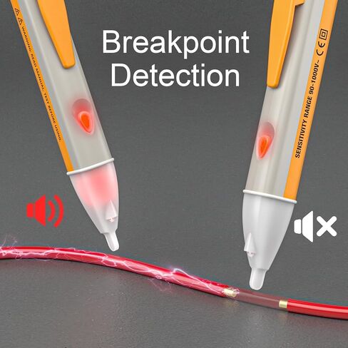 جهاز اختبار الجهد الكهربي، جهاز كشف الجهد الكهربائي غير المتصل، قلم اختبار كهربائي، جهاز كشف نقاط انقطاع الأسلاك in Kuwait