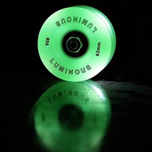 Luminous Light Up LED Quad Roller Skate Wheels - Now in 9 Colors with BankRoll Bearings Installed in Saudi Arabia