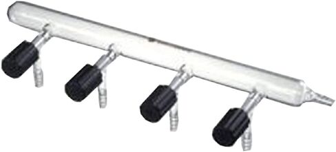 مشعب التفريغ Synthware M202404، صمامات التفريغ العالية، المنافذ 4، حجم الصمام 0-4 مم، وصلة الخرطوم اليمنى in Kuwait