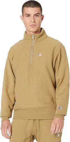 Champion Reverse Men's Weave Men’s Quarter Zip Sweatshirt, Men’s Fleece Shirt, Men’s Pullover Sweatshirt, Zip Up Sweatshirt in Saudi Arabia