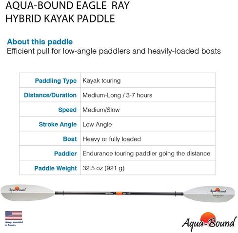 AQUA BOUND EagleRay Hybrid White Fiberglass Blade/Posi-Lok Carbon Shaft in Saudi Arabia