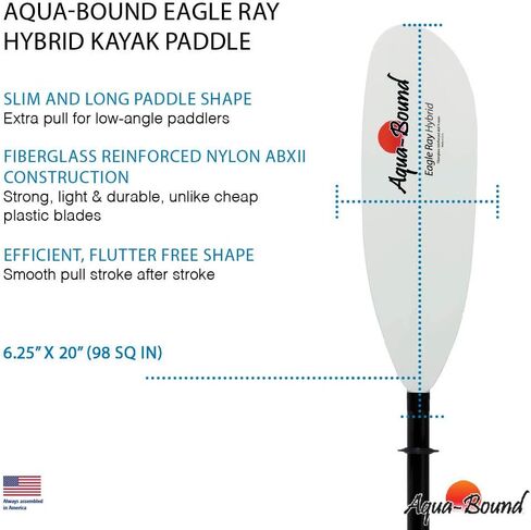 AQUA BOUND EagleRay Hybrid White Fiberglass Blade/Posi-Lok Carbon Shaft in Saudi Arabia