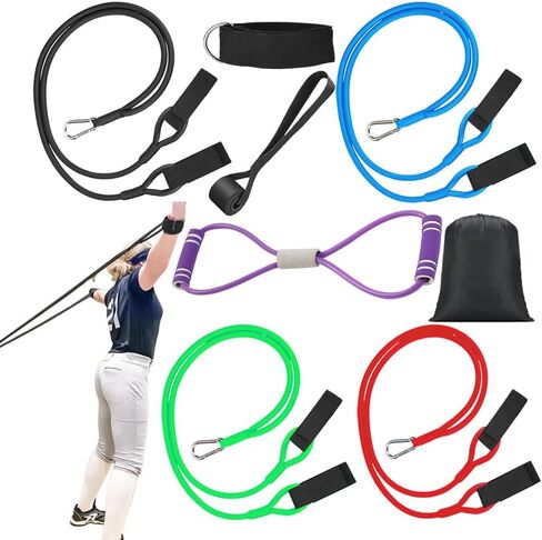 Baseball Softball Resistance Training Bands,Baseball Training Equipment,Baseball Pitching Trainer and Arm Trainer,Softball Training Aid for Pitching Arm Strength Throwing Warm up Stretching in Saudi Arabia
