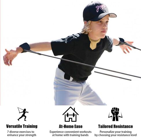 عصابات تدريب مقاومة الكرة اللينة للبيسبول، معدات تدريب البيسبول، مدرب رمي البيسبول ومدرب الذراع، مساعد تدريب الكرة اللينة لرمي قوة الذراع ورمي الإحماء والتمدد in Kuwait