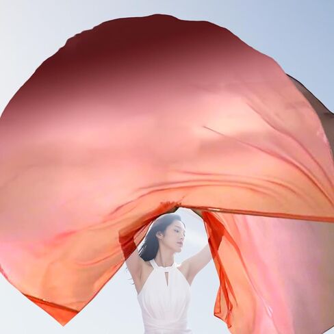 2 Sets of 55 x 78" Dance Metallic Semicircle Worship Angel Wing Flags with Scalable Rods - Praise Flags Worship Silk Flex Flag for Dance Church Performance-green-purple in Saudi Arabia
