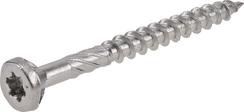 48621 Wood Screws, #9 x 2", Premium Stainless Marine Screws, Rust Resistant , Stainless Steel, 1lb Box, 126 pcs in Saudi Arabia