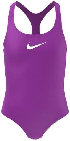 Nike Swim Girls' Essential Racerback One Piece Laser Purple, XL (18 Big Kids), Laser Purple in Saudi Arabia