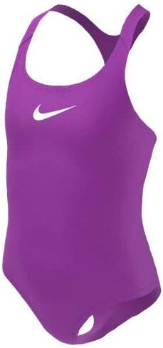 Nike Swim Girls' Essential Racerback One Piece Laser Purple, XL (18 Big Kids), Laser Purple in Saudi Arabia