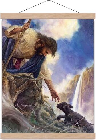 Wall Art Jesus Canvas Decor: Jesus Posters Wall Art - Christian Art Pictures Wall Decor - Religious Paintings Wall Art for Living Room Decor in Saudi Arabia