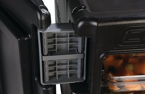 منتجات Carlisle FoodService Products Cateraide IT End Loading معزول حاملة الطعام تحمل 6 مقالي كاملة الحجم 2.5 بوصة مع مقابض لتقديم الطعام والمطابخ والمطاعم، بلاستيك، أسود in Saudi Arabia