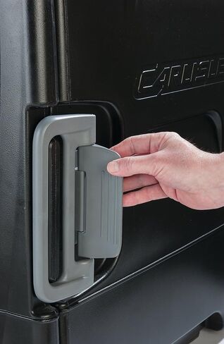 منتجات Carlisle FoodService Products Cateraide IT End Loading معزول حاملة الطعام تحمل 6 مقالي كاملة الحجم 2.5 بوصة مع مقابض لتقديم الطعام والمطابخ والمطاعم، بلاستيك، أسود in Saudi Arabia