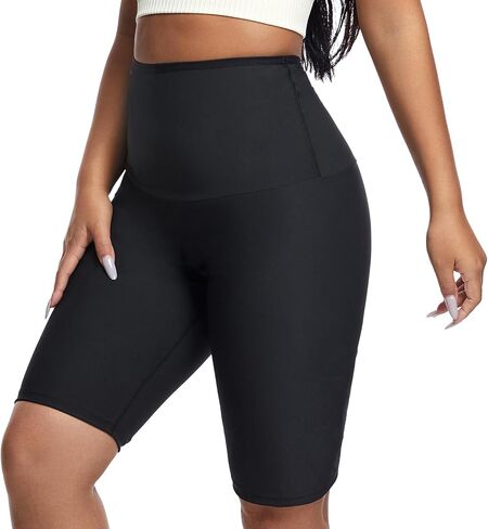 Sauna suit Shorts Pants Thigh Workout Gym Exercise Waist Trainer for Women Leggings Body Shaper Thighs Tummy Control in Saudi Arabia