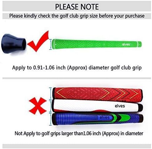 ELVES Golf Ball Pick-up Suction Cup Sticks on Putter，Putter Ball Pick up,Golf Ball Retriever for Putter Grips,Golf Ball Grabber Suction Cup Pick Up Back Saver Put On Putter Grip-Rubber in Saudi Arabia