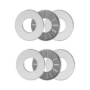 2PCS NTA1625 2TRA Thrust Needle Roller Bearings with Washers 1" Bore 1-9/16" OD 5/64" Thickness Imperial Industry Thrust Bearing