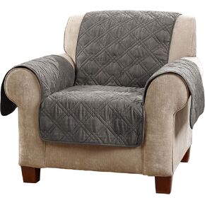 SureFit Microfiber Non Slip Recliner Furniture Cover in Chocolate