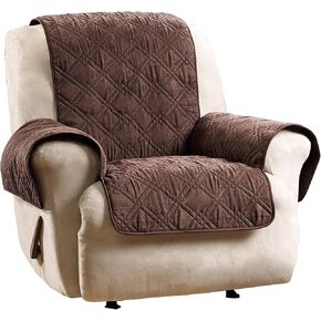 SureFit Microfiber Non Slip Recliner Furniture Cover in Chocolate