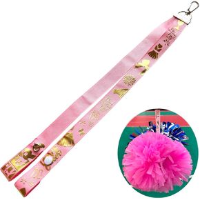 Pom Pom Holder for Backpack Cheer,Cheer Bow Holder for Cheerleading Accessories Pompoms Strap Hanger Storage Equipment with Snaps for Teen Girls Sports (No Pom Poms),Pink