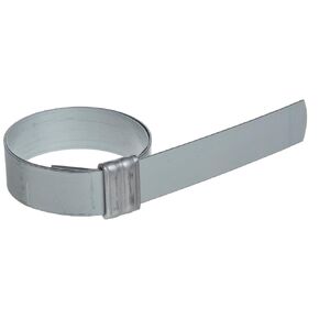 BAND-IT JS3119 Junior 3/4" Wide x 0.030" Thick, 3" Diameter, Galvanized Carbon Steel Smooth I.D. Clamp (50 Per Box)