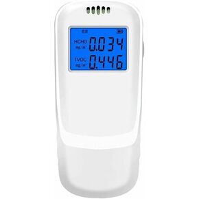 CIS Quality Monitor, Handheld high-Preon Formaldehyde Detector, Used to detect HCHO TVOC's air Quality Monitor Indoor, Suitable for Home Factory School Mold Detector, White
