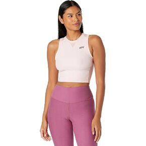 UFC Sleeveless Crew Neck Cropped Top for Women – Pull-on Construction – Embossed Logo – Blended Polyester