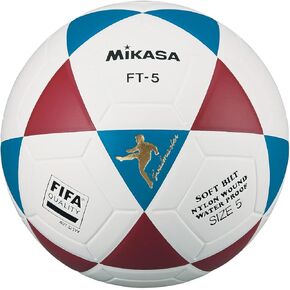 MIKASA FT5 FQ BR, Unisex Adult Footvolley Ball, White/Blue/Red, 5