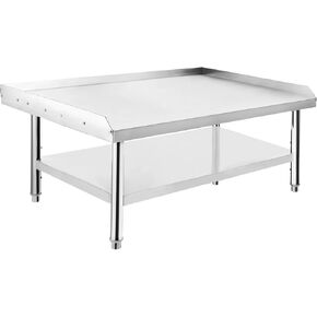 GAOMON Stainless Steel Equipment Grill Stand, 24 x 28 x 24 inch Grill Stand Table with Adjustable Storage Undershelf, Equipment Stand Grill Table, for Hotel, Home, Commercial Restaurant Kitchen