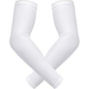 HDE Arm Sleeves for Men Women, Compression Sleeve Arm UV Protection Basketball Baseball Football (Pair)