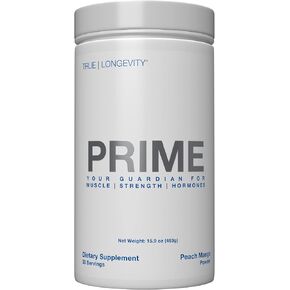 DRINK HRW PRIME Men's Health Supplement - Enhance Muscle, Strength, Vitality - Scientifically Validated, Premium Ingredients - Boost Energy, Endurance with Creatine+ GAA - Peach Mango (30 Servings)