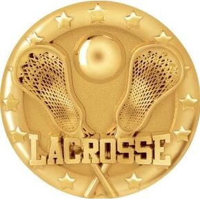 Crown Awards Lacrosse Pins Gold, Lacrosse Lapel Pins for Lacrosse Trading Pins Prime