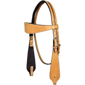 HILASON Western Horse Headstall Breast Collar Set Genuine American Leather Plain Tan | Headstall for Horses Western | Headstall | Horse Headstall | Headstall for Horses | Headstall Set