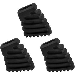 Lovelysp Rubber Drum Rack Feet Sleeve Drum Rack Foot Pad Heavy Duty Drum Rubber Feet Drum Stand Anti Slip L Rod Clamp Accessories 3PCS