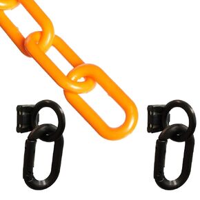 Mr. Chain Loading Dock Kit, Safety Orange, 2-Inch Plastic Chain (72312)