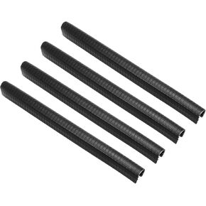 PATIKIL 13.8 Inch Skateboard Deck Guards Protector, 4 Pack Skate Deck Edge Protection Skateboard Protective Gear, Black