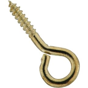 National Hardware N118-711 V2011 Screw Eyes in Solid Brass, 7 pack