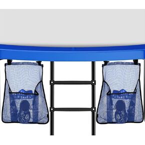 2 Pieces Trampoline Shoes Bag, Trampoline Storage Mesh Bag with 2 Hook and Loop Strap, Trampoline Shoe Holder, Indoor Fitness Shoes Organizer, Trampoline Equipment Bag Trampoline Accessories in Saudi Arabia