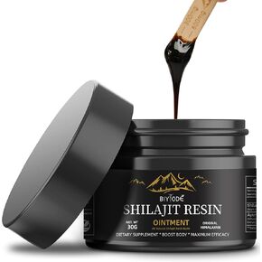 Organic Shilajit Pure Himalayan Supplement for Men Women with Fulvic Acid & 85+ Minerals, 600mg/50 Servings.