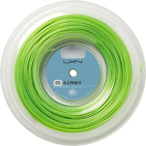 Luxilon ALU Power 125 Tennis String - 200m Reel, Lime Green