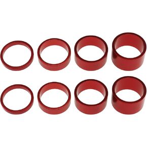 8PCS Bicycle Headset Spacer Bike Front Stem Fork Washer 5mm/10mm/15mm/20mm Aluminum Alloy Headset Spacer for MTB BMX Road Bike