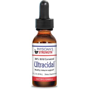Physician's Strength Ultracidal - 30 mL - Wild-Source, High-Carvacrol Oregano Oil - Provides Healthy Immune Support - 86 Servings
