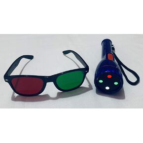 Worth Four-light Test W/Red/green Glass