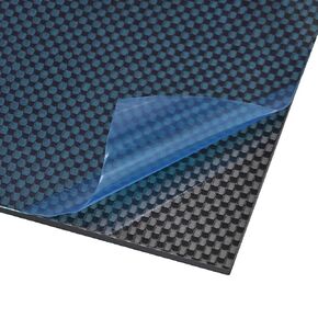 uxcell Carbon Fiber Plate Panel Sheets 300mm x 200mm x 0.6mm Carbon Fiber Board (Plain Glossy)