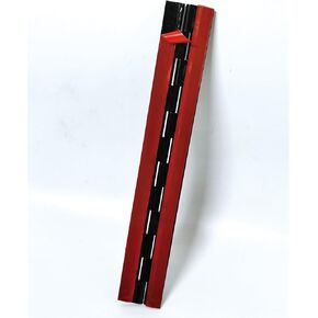 Continuous Piano Hinge 12" Acryl-Hinge Plastic Acrylic 12 Inch Acrylic Hinges 300mm（Self-Adhesive）, for DIY Box, Aquarium,Golf Cart Tray,Display Stand Etc.Adhesive Hinge Black (1)